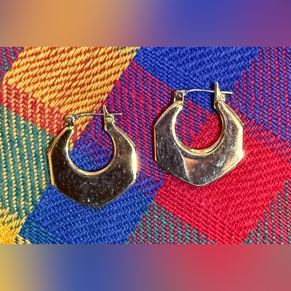 Vintage Gold Hoop Earrings
